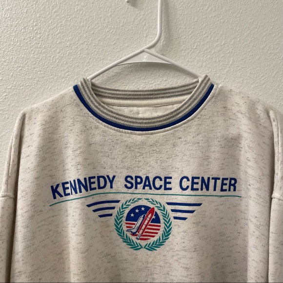 NASA Kennedy space center pullover sweatshirt gray VTG XL - Picture 2 of 7